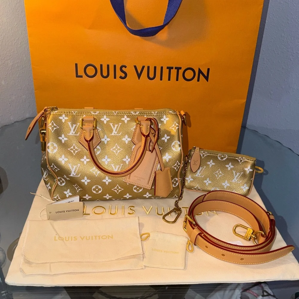 Louis Vuitton Speedy P9 Bandouliere 25 Gold Kintsugi